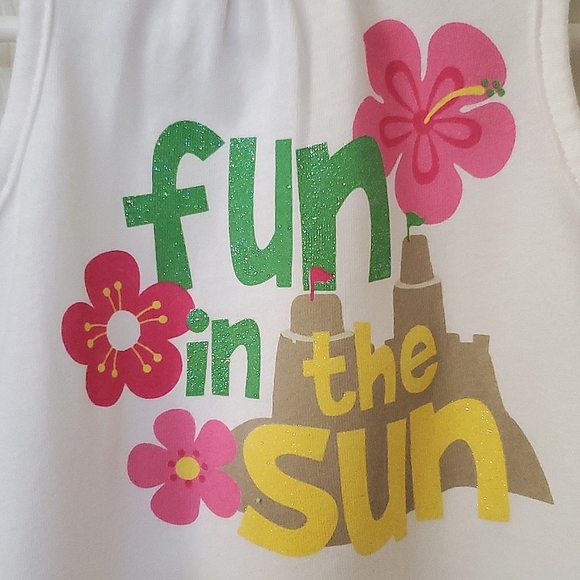 Carter's Just One Year (2) Piece Set Tank & Shorts Baby Girl Size 6 Months - Picture 5 of 10